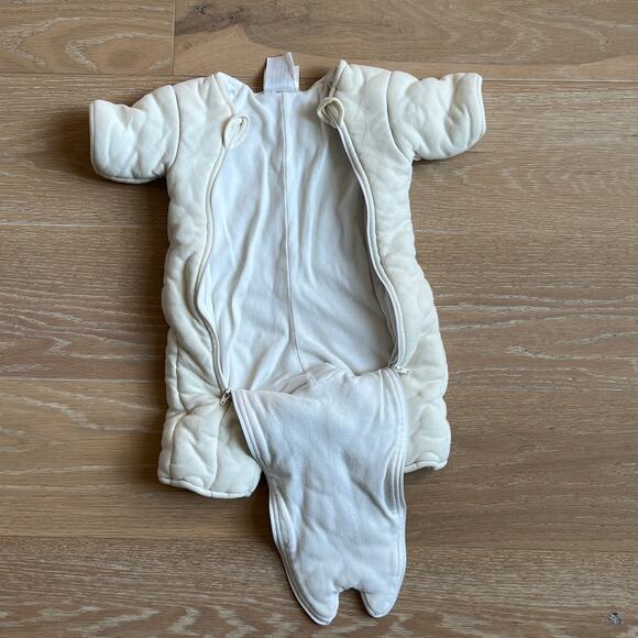 Baby Merlin's Magic Sleepsuit Small 3-6 Months Yellow Swaddle - Picture 3 of 6